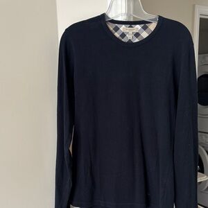Burberry Women's Navy Long Sleeve Top